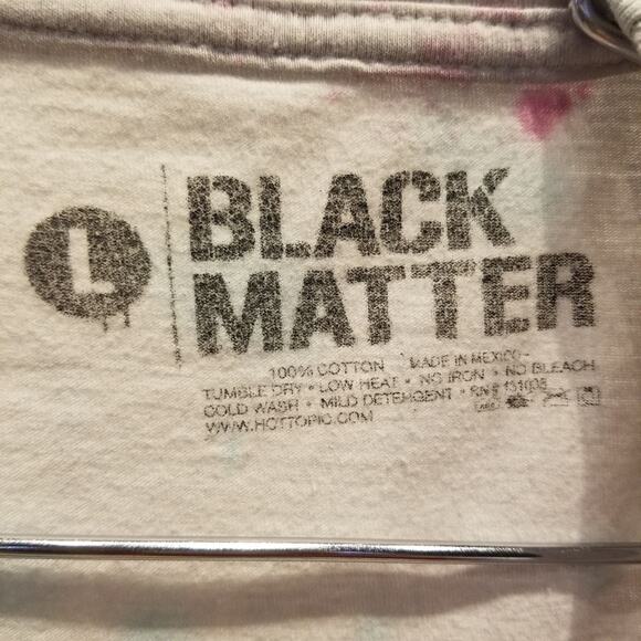 Black Matter Strange Graphic Tee  Alien Hot Topic Tie Dye Size L - Picture 4 of 7